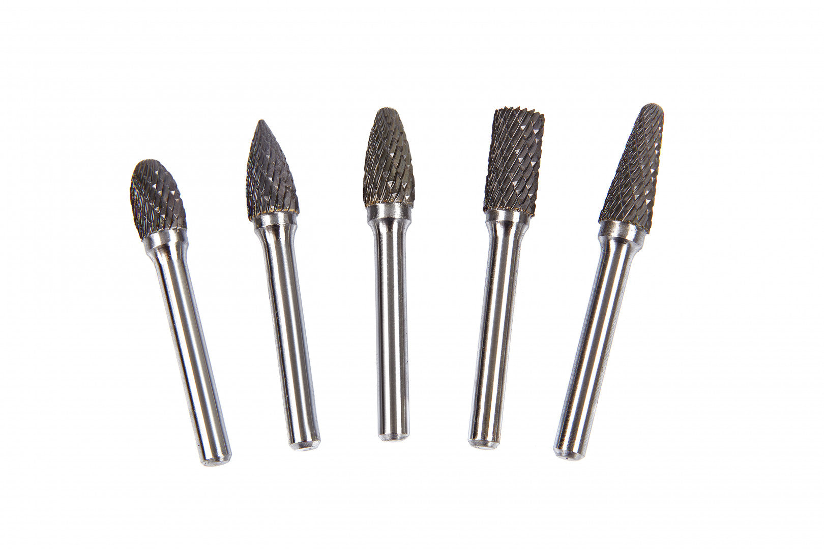 Frese su gambo in carburo di tungsteno, kit frese rotanti, testa di affilatura per intaglio su legno, lucidatura metalli, incisione, foratura, 5 pezzi