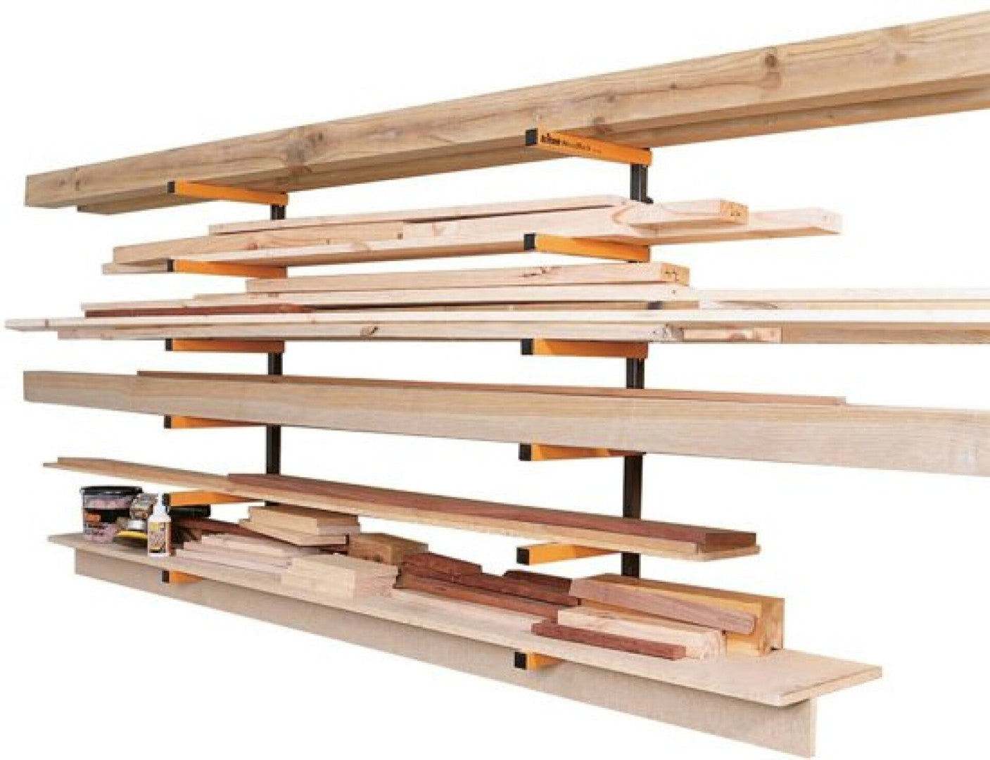 Supporti per scaffali, per carichi pesanti, per carichi pesanti, da parete ad angolo, spessore 300 mm, portata 50 kg