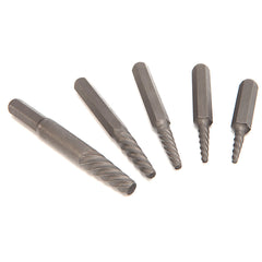 Set estrattori per viti svitate, rotte e danneggiate - argento - kit di rimozione con punte per trapano, estrattori
