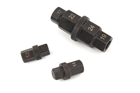 Chiave esagonale per ruota moto, brugola ruota moto, attrezzo esagonale per asse ruota anteriore, strumenti di riparazione driver asse esagonale mandrino per 17mm 19mm 22mm 24mm asse anteriore