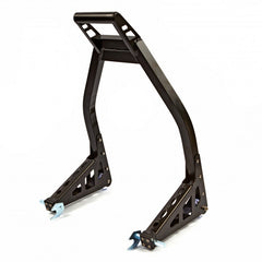 Cavalletto per ruote posteriori per il sollevamento della moto bici garage capacità carico max. 250kg, cavalletto supporto per moto bici da officina adatto testa della forcella a doppia u + l, HBM Machines Olanda premium