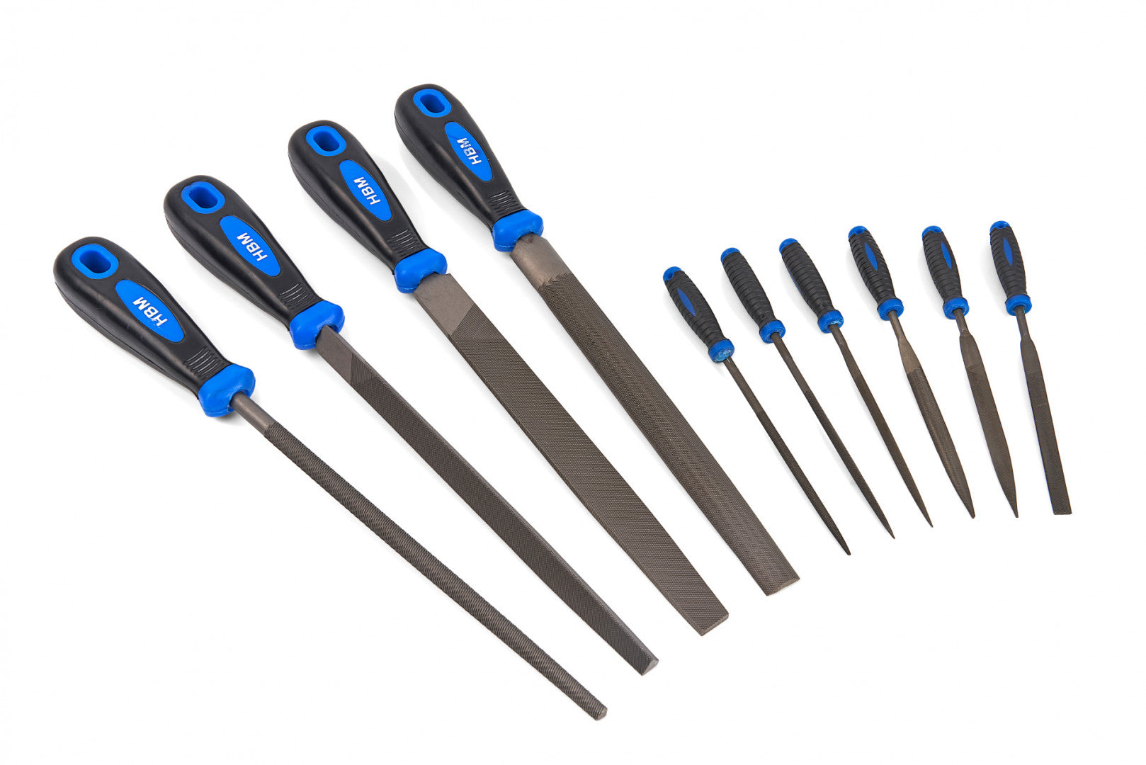 Set di lime per legno, 200 mm 10 pezzi Hbm