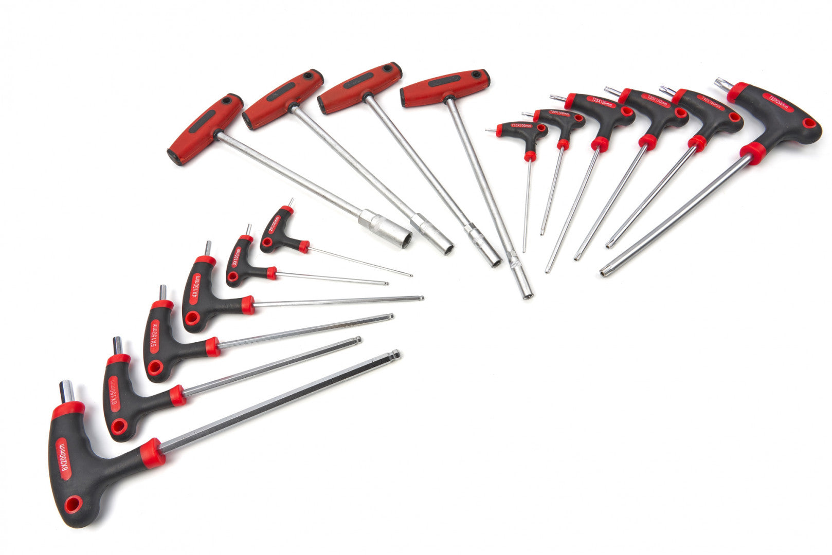 Modulo per carrelli portautensili, serie di cacciaviti con impugnatura scorrevole a T, set di 16 chiavi a T esagonali Torx, Hbm