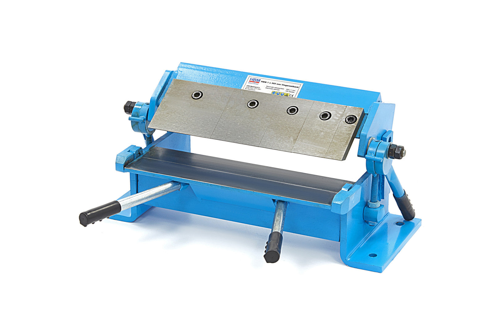 Macchina piegatrice per lamiera, piegatrice manuale per tagliare, piegare, laminare 1 x 305 mm Hbm