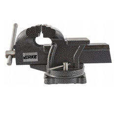 Morsa di precisione da banco con base girevole, morsa da banco rotante-girevole, per uso domestico commerciale da garage officina, morsa da banco apertura 10 cm 4
