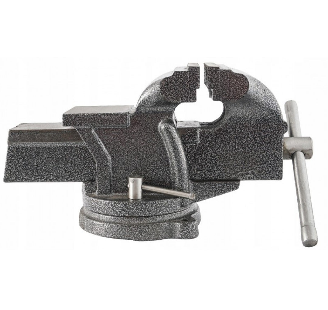 Morsa di precisione da banco con base girevole, morsa da banco rotante-girevole, per uso domestico commerciale da garage officina, morsa da banco apertura 125 mm 5"