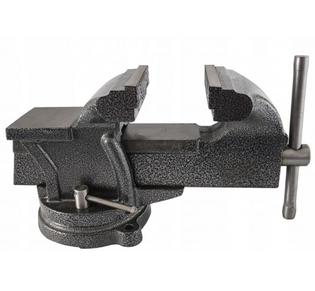 Morsa di precisione da banco con base girevole, morsa da banco rotante-girevole, per uso domestico commerciale da garage officina, morsa da banco apertura 125 mm 5"