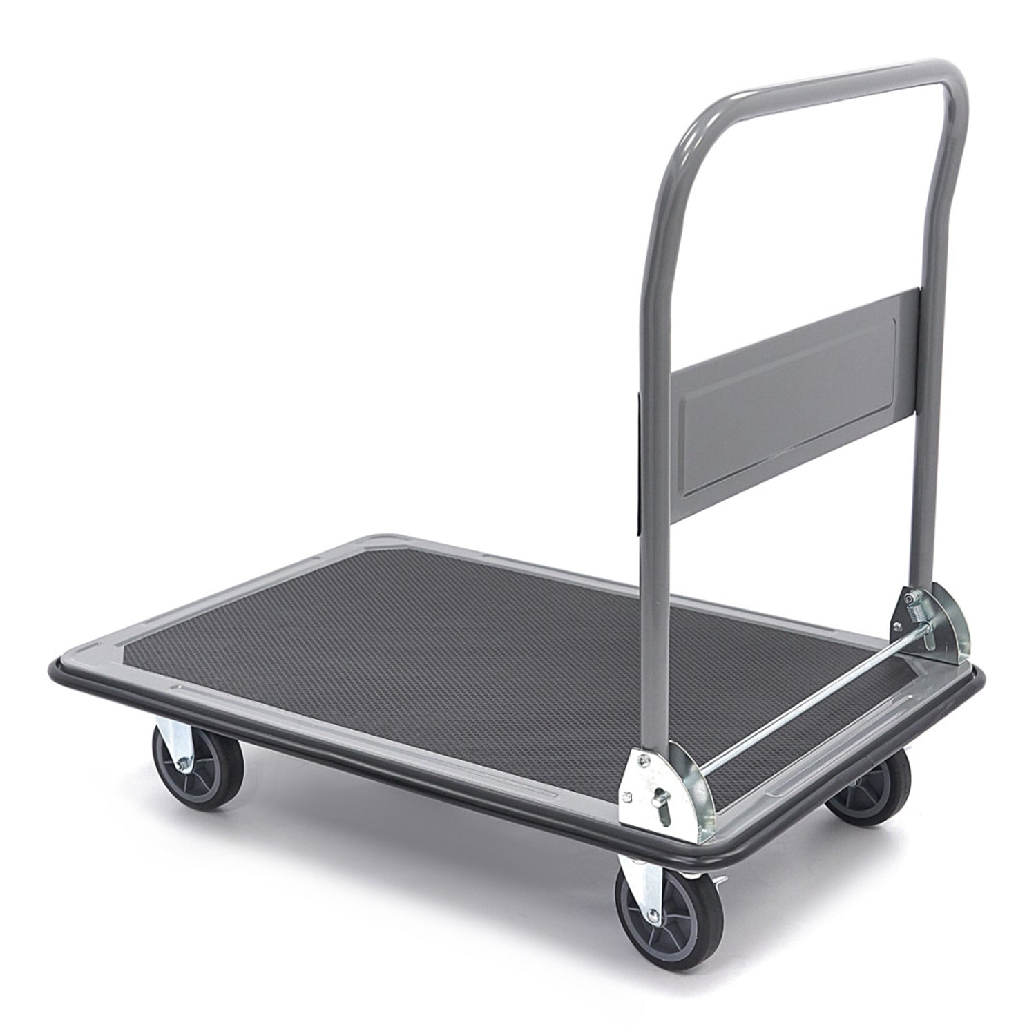 Piattaforma carrello pieghevole per carichi pesanti 350 kg a una mano, carrello con ruote freno