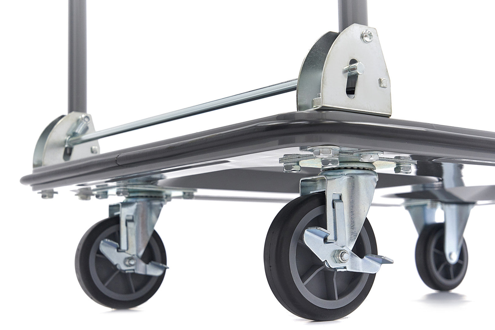 Piattaforma carrello pieghevole per carichi pesanti 350 kg a una mano, carrello con ruote freno