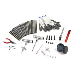 Kit riparazione pneumatici auto - kit foratura moto tubeless - emergenza per ripara gomme auto, moto, atv, jeep, trattore - kit riparazione gomme, 64 pezzi Hbm