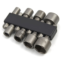 Set di chiavi a bussola, 5-13 mm, adattatore per dadi, set di adattatori esagonali, trapani, dadi, adattatore bit, slot per trapano o avvitatore senza fili, Hbm