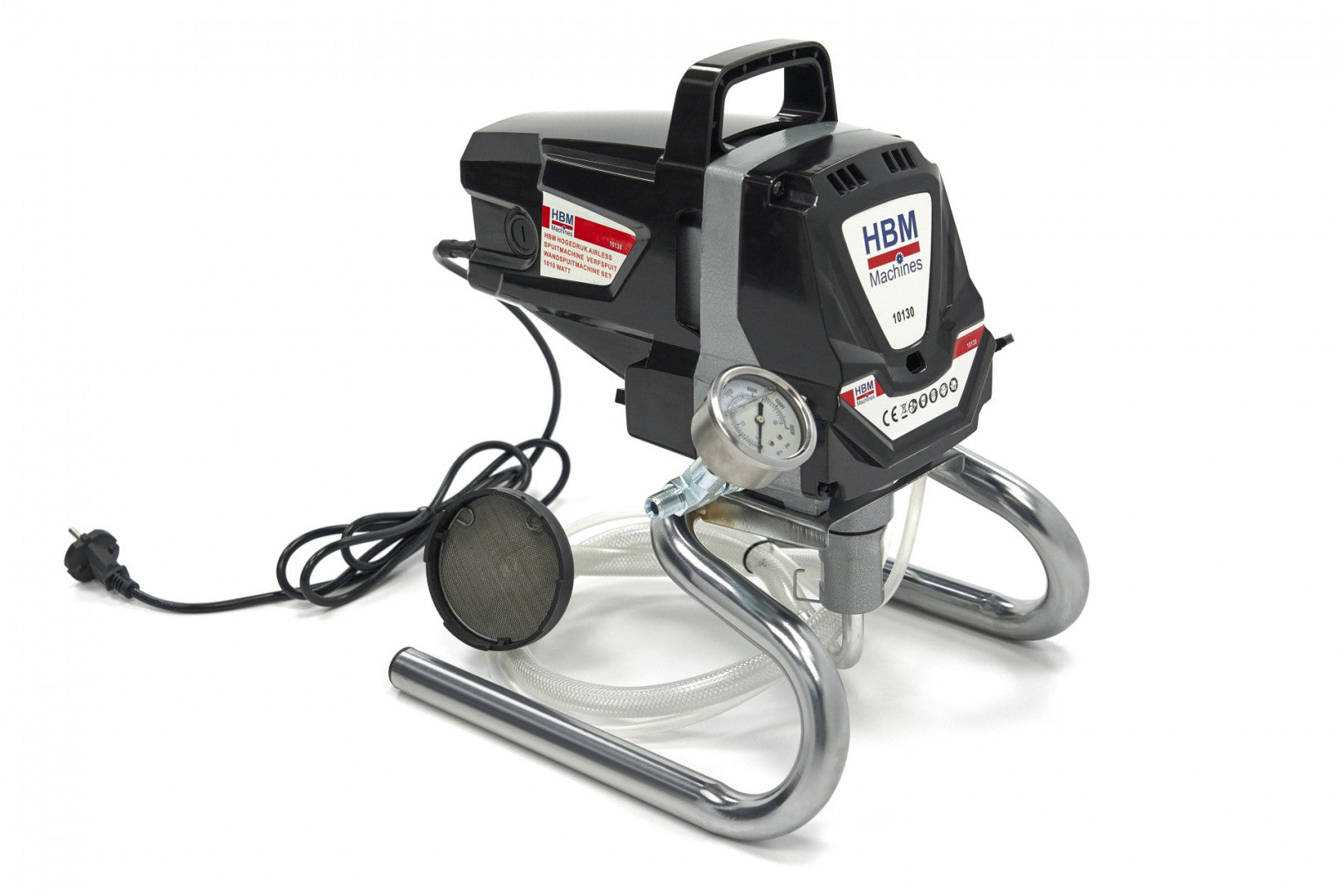 Spruzzatore di vernice airless 1010W 3000 PSI portata Max. 1,5 litri/min, kit uso commerciale per forniture di verniciatura per auto casa interiore esteriore, attrezzatura vernice tubo con ugello, con tubo 10 m ad alta pressione