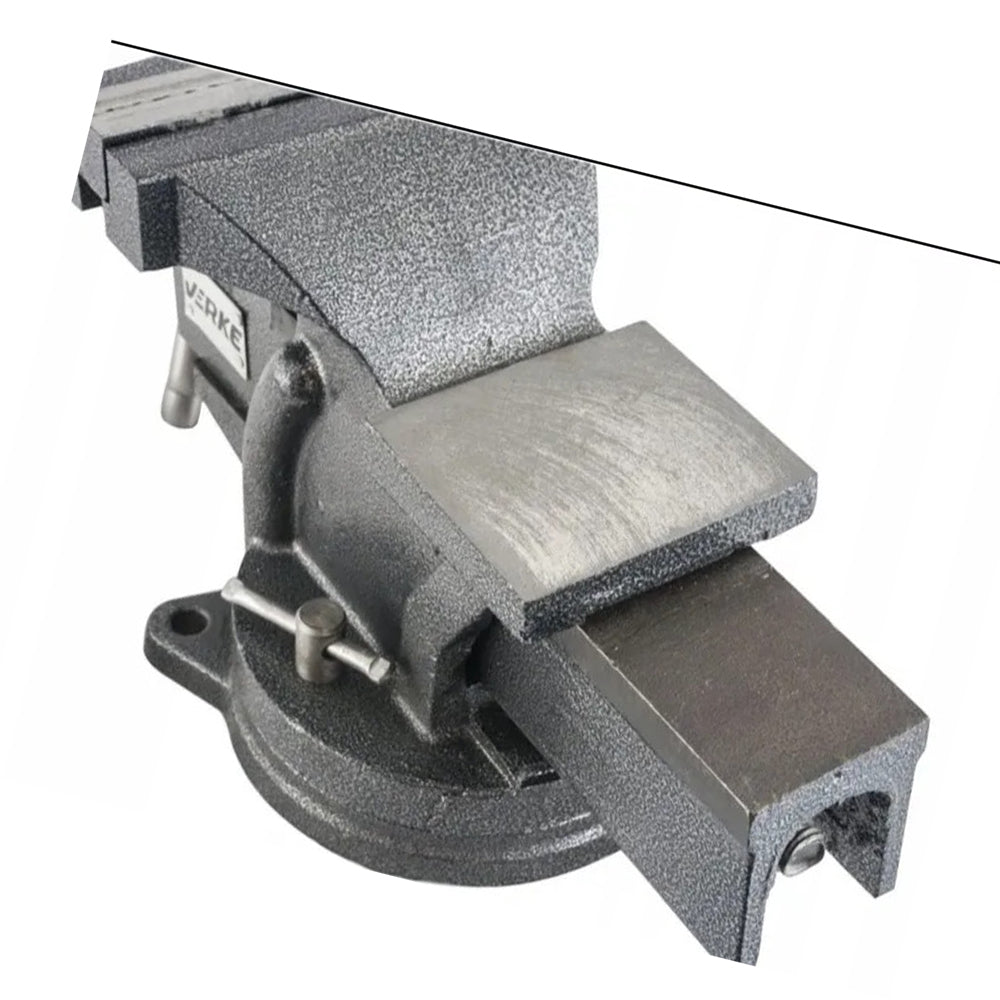Morsa di precisione da banco con base girevole, morsa da banco rotante-girevole, per uso domestico commerciale da garage officina, morsa da banco apertura 15 cm 6"