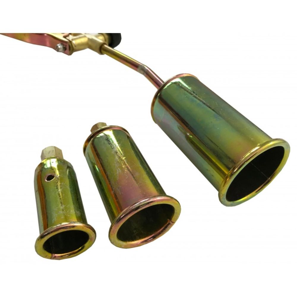 Saldatore/cannello bruciatore a gas con 3 ugelli-becchi di ricambio, 25mm, 35mm, 60mm ,torcia a gas lanciafiamme per sigillatura-fusione asfalto