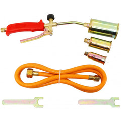 Saldatore/cannello bruciatore a gas con 3 ugelli-becchi di ricambio, 25mm, 35mm, 60mm ,torcia a gas lanciafiamme per sigillatura-fusione asfalto