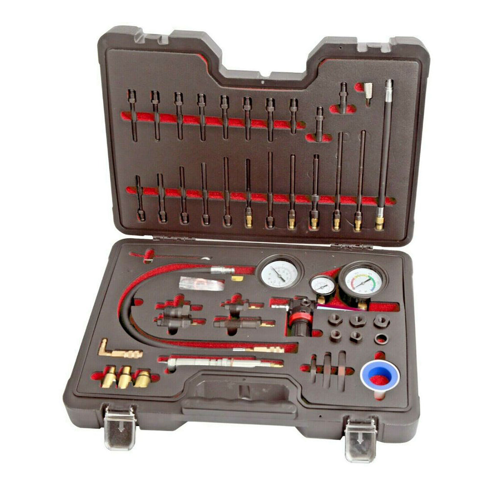 Compressione e perdita di kompressiontester set per benzina motore diesel, set di tester di compressione professionale per auto, tester di perdita di pressione per motori diesel e benzina con adattatore per auto, camion, moto