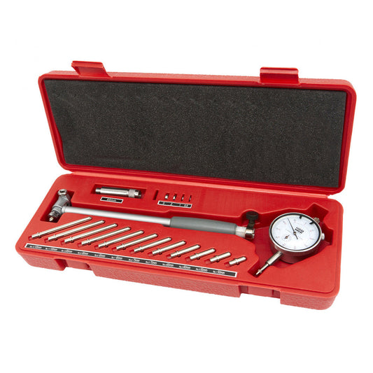 Alesametro con comparatore centesimale 50-160 mm,con indicatore del diametro interno,kit-set 12 testine intercambiabili e valigetta incluse