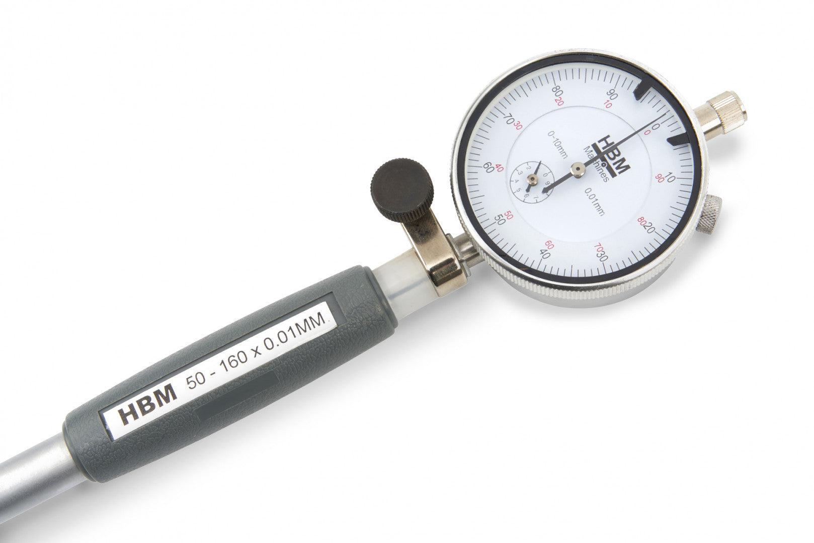Alesametro con comparatore centesimale 50-160 mm indicatore del diametro interno, 12 testine intercambiabili e valigetta incluse, indicatore a quadrante per alesaggi