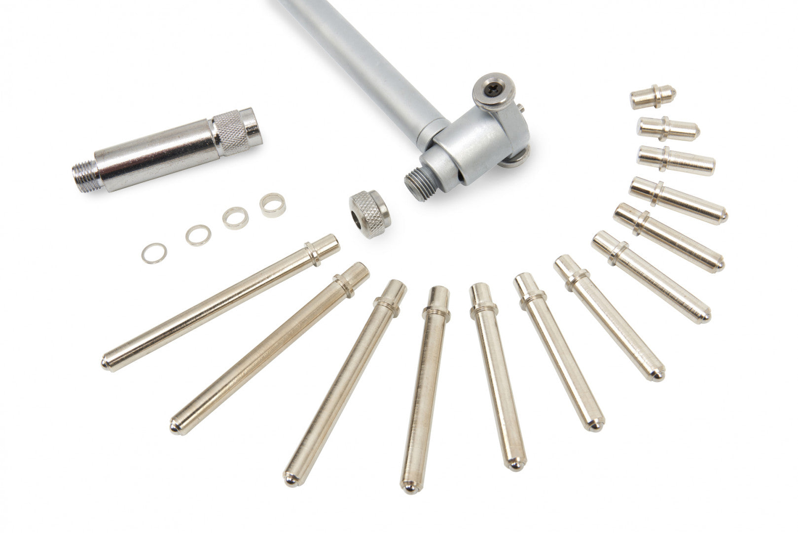 Alesametro con comparatore centesimale 50-160 mm indicatore del diametro interno, 12 testine intercambiabili e valigetta incluse, indicatore a quadrante per alesaggi