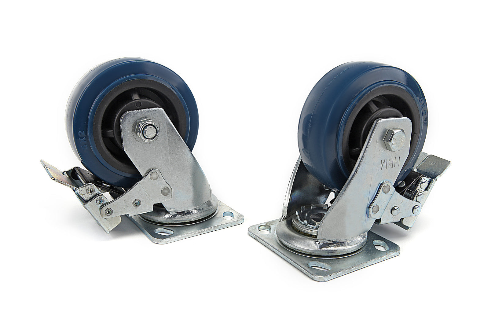 Ruote girevoli con freno 150 mm,350 kg,HBM
