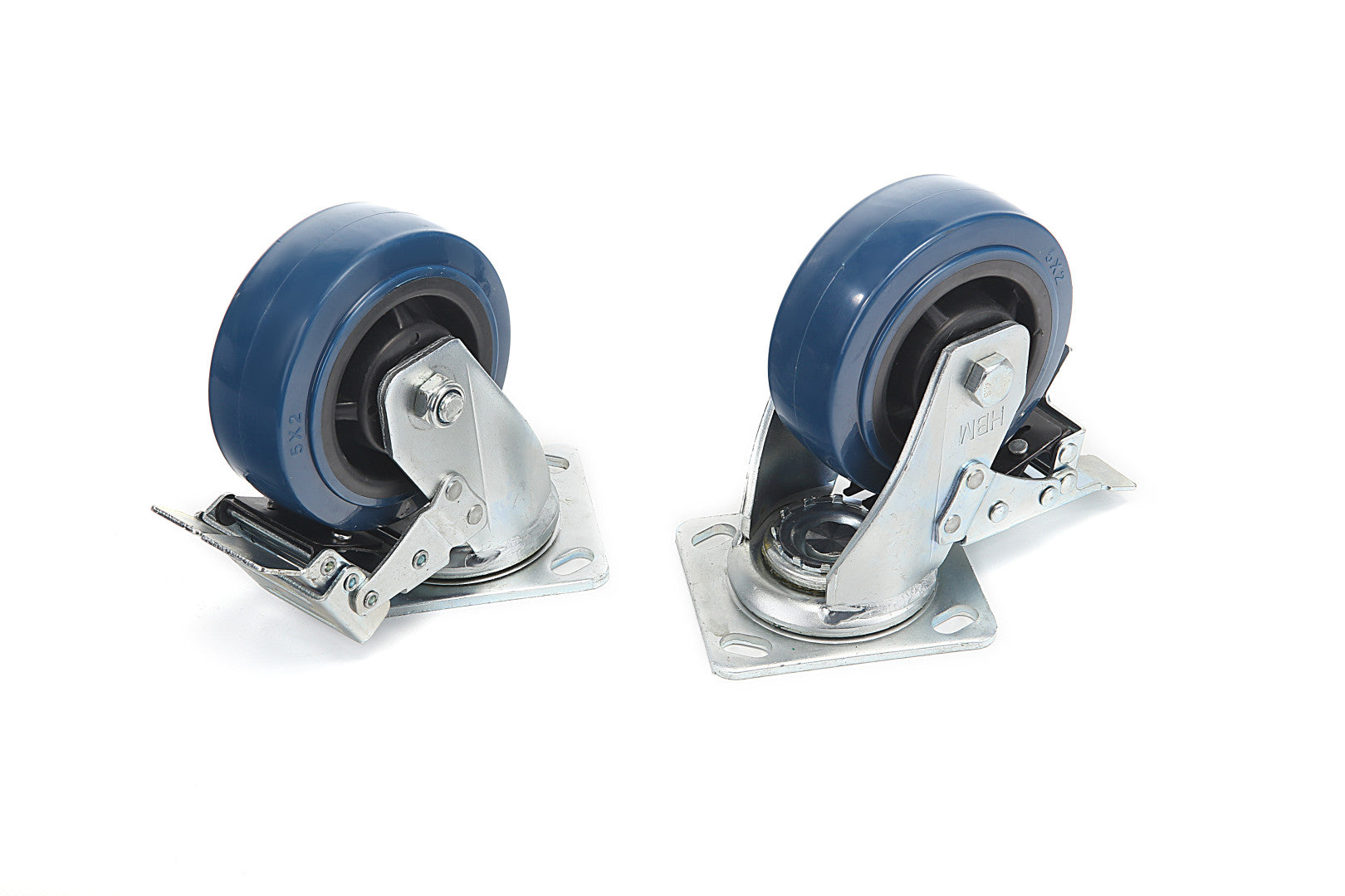 Ruote girevoli con freno 150 mm,350 kg,HBM