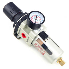 Filtro aria con regolatore di pressione del separatore d'acqua, regolatore del compressore d'aria con valvola di riduzione della pressione e manometro, accessorio per utensili pneumatici, 1/4 Hbm Machines Olanda