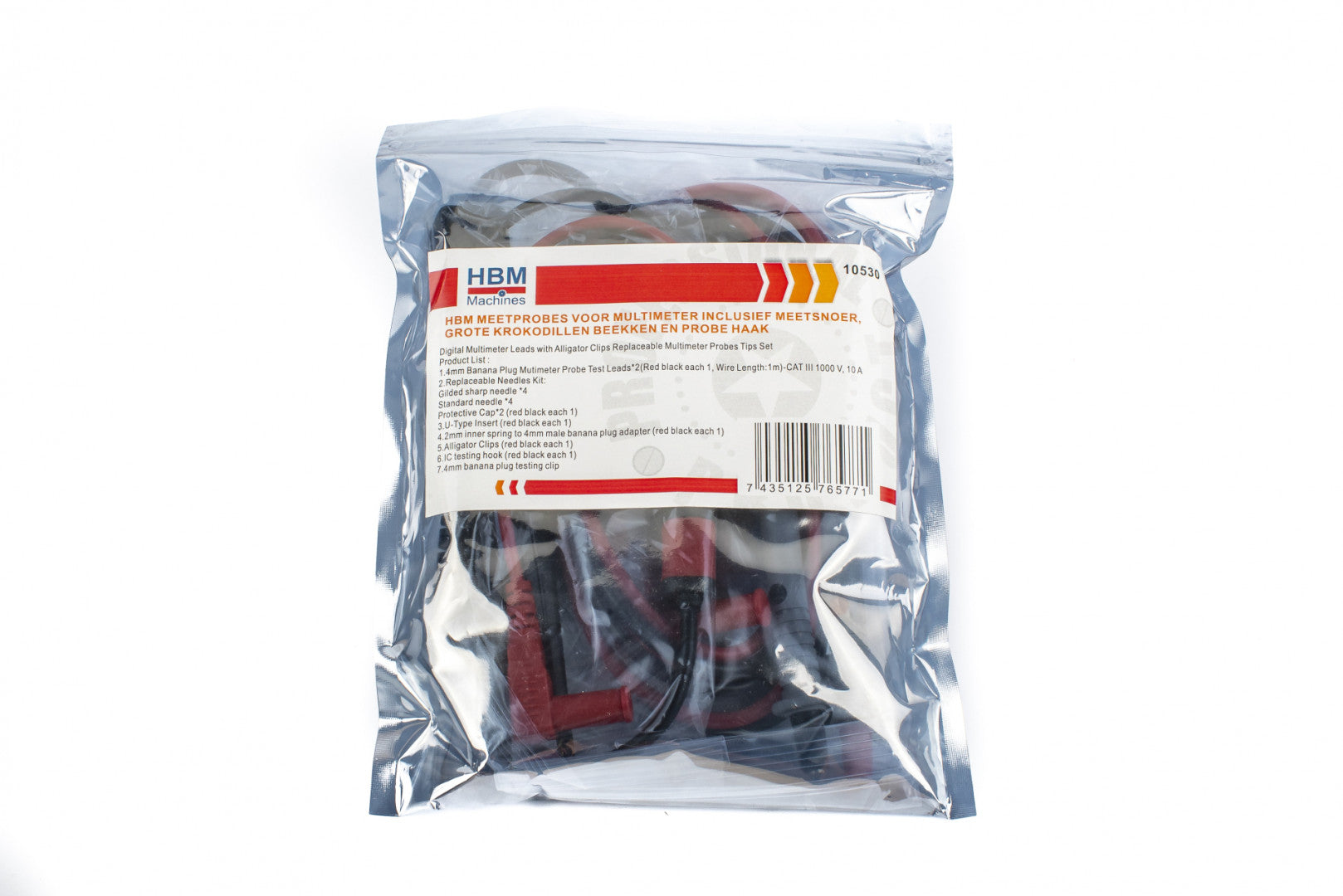 Cavo di misurazione multimetro, set di accessori per multimetro, kit di misurazione universale per multimetro, punte per multimetro, punte per multimetro, cavo di prova, cavo di prolunga di prova, 21 pezzi Hbm