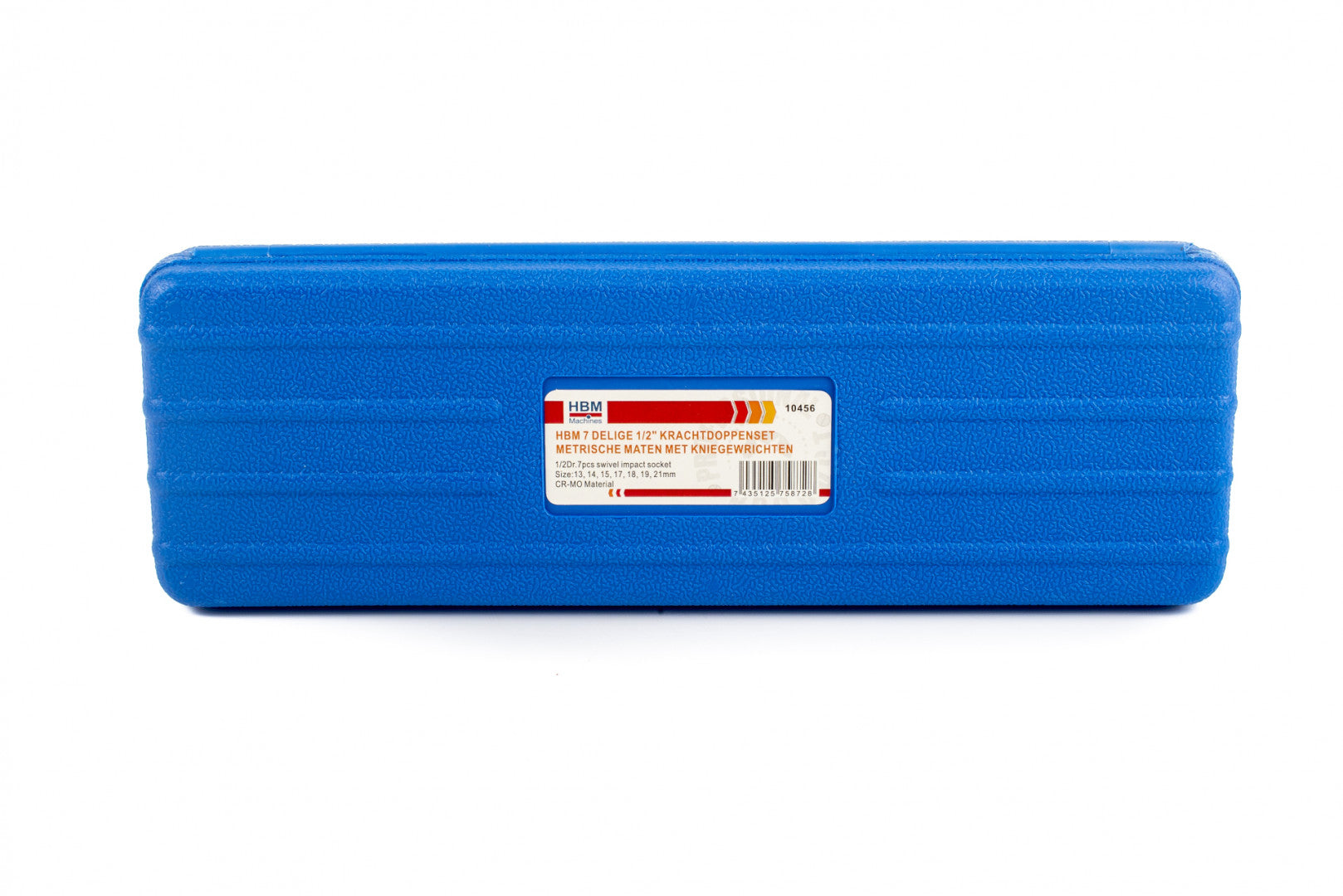 Set di chiavi a bussola snodate 1/2", set di bussole 13–21 mm con snodo, 7 pezzi Hbm