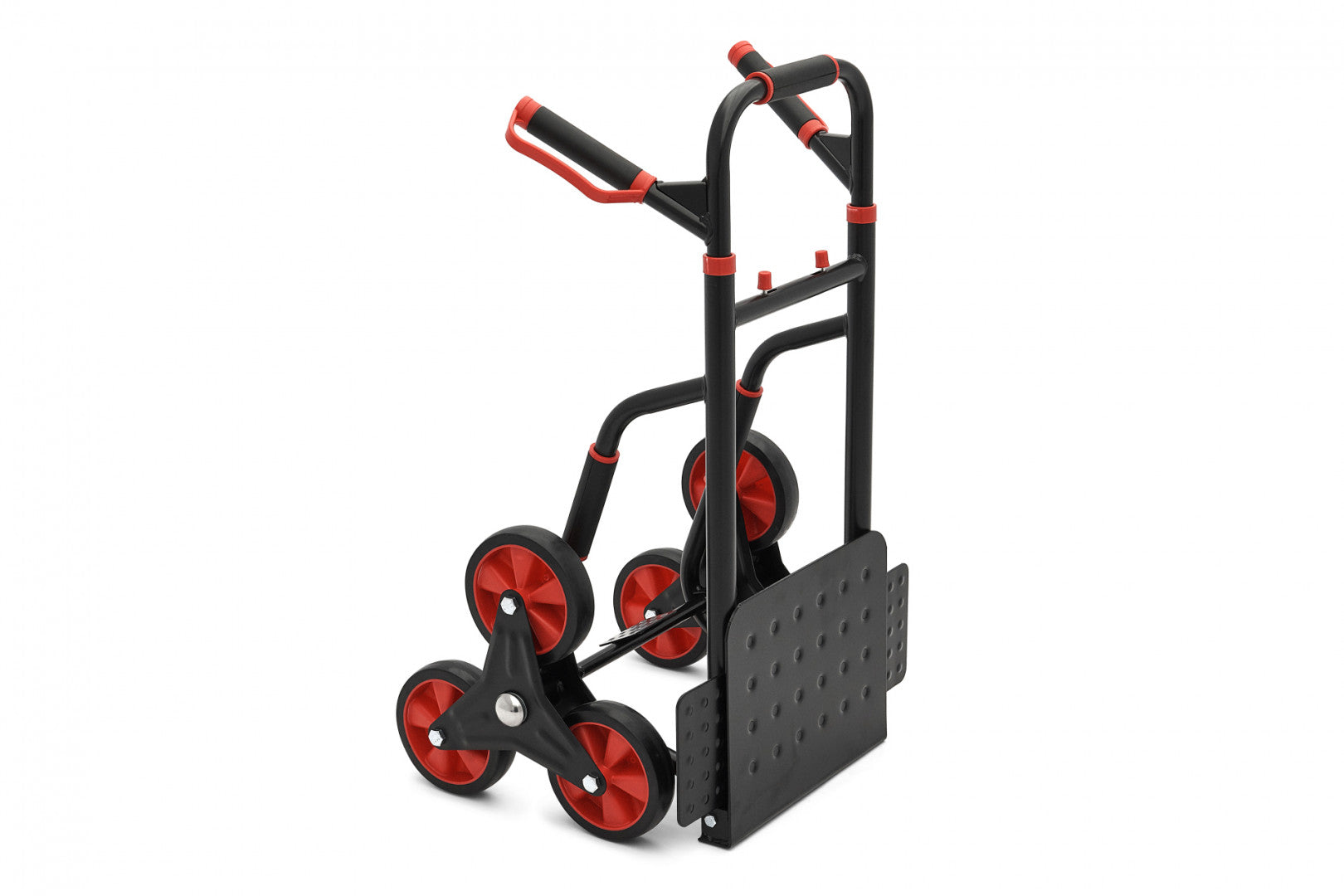 Carrello portapacchi pieghevole 300kg pneumatici maniglie ergonomiche carrellino con ruote portatutto carrelli a mano saliscale in acciaio trasloco porta sacchi trasporto carichi pesanti, modello 2 Hbm