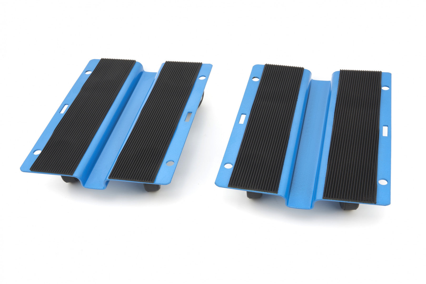 Kit 2 carrelli trasporto carri armati pattini rulli, pattini a rotelle per trasporto di carichi pesanti, piattaforma antiscivolo rotazione 4 ruote da magazzino officina, 2 x 250 kg 250 x 200 mm Hbm