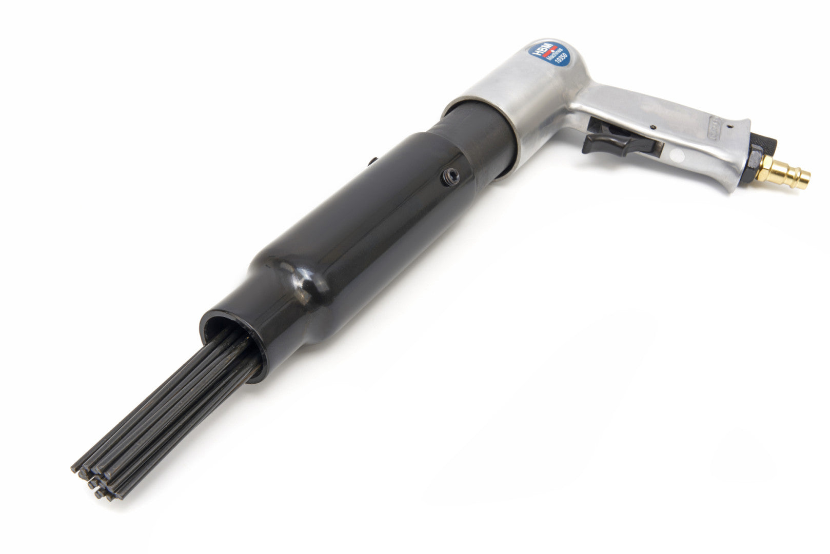 Scaler pneumatico ad ago e pistola martello pneumatico 2 in 1, kit pneumatico per la rimozione/sverniciatura della ruggine ad ago per la pulizia di metalli e vernici - testina di ricambio, HBM