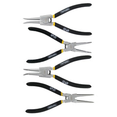 Set di pinze Seeger - con molle resistenti, manici, in acciaio Cr-V, 4 pezzi, 6