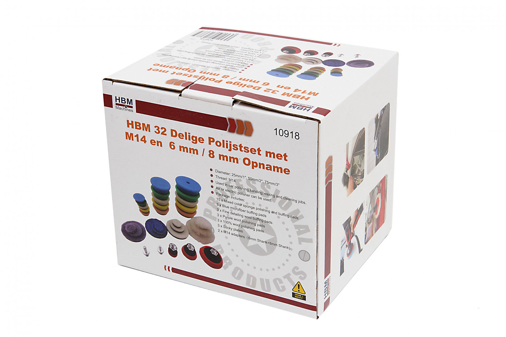 Set spugne per lucidatura in microfibra, pad per cere, polish, detergenti e sigillante vernice, alternativa a lucidatrice, lucidatura, lucidatrice eccentrica, 25-50-75 mm 32 pezzi Hbm