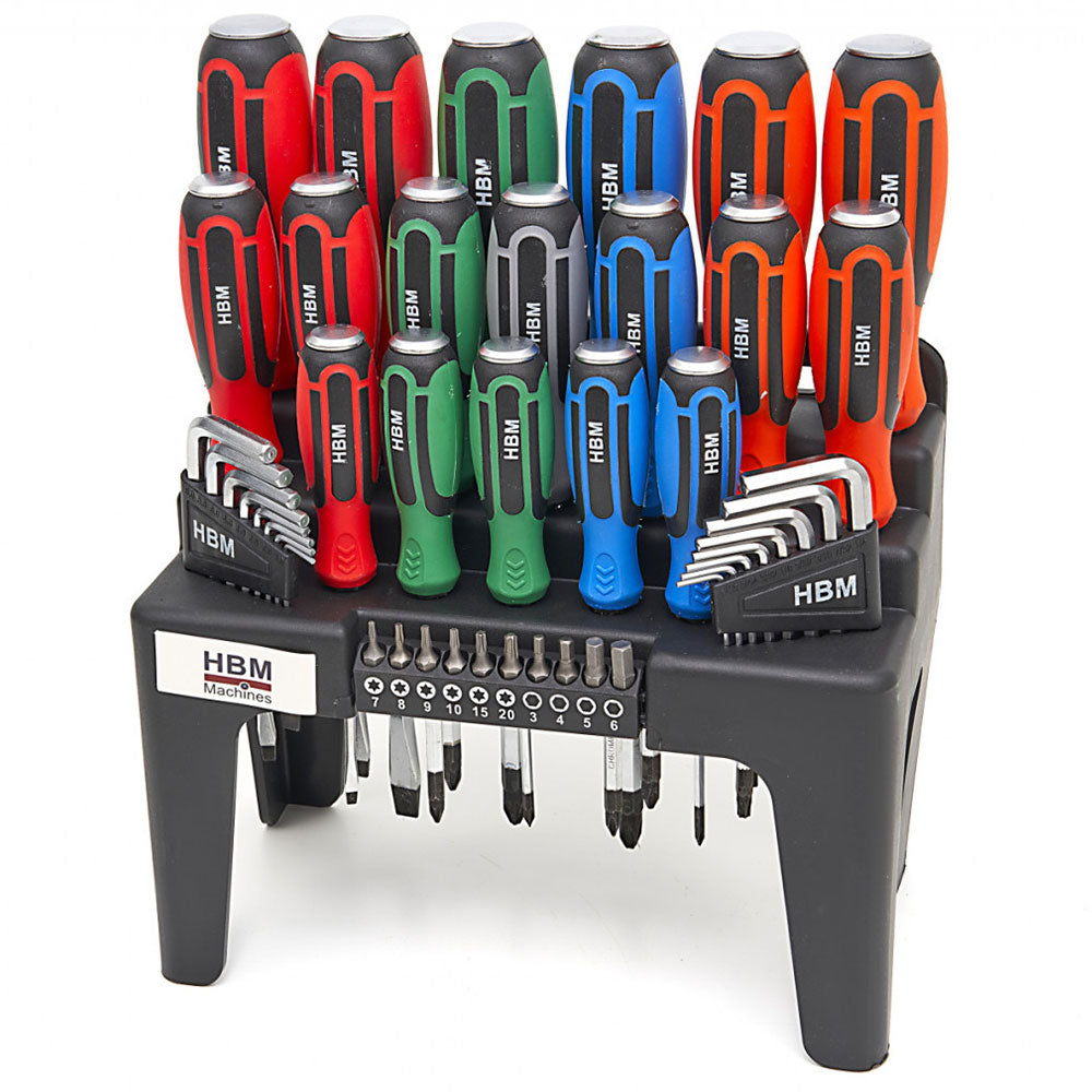 Set giraviti, set di cacciaviti, 44 pezzi Hbm