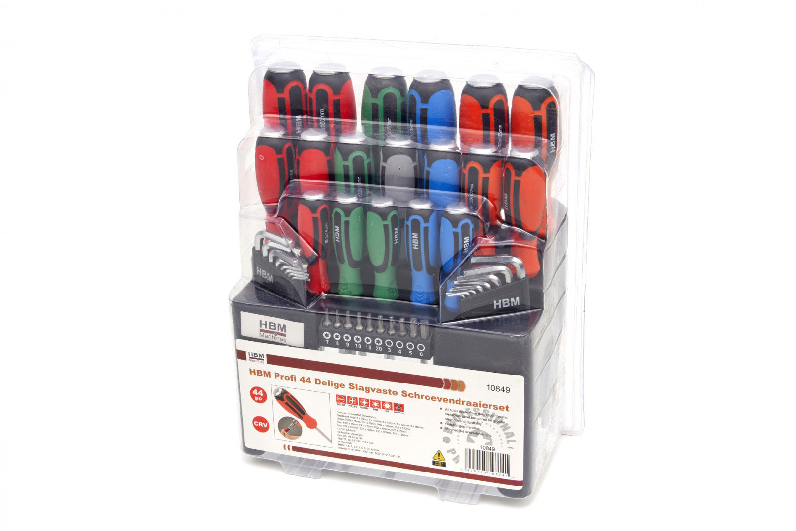 Set giraviti, set di cacciaviti, 44 pezzi Hbm