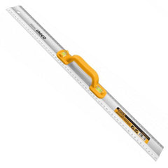 Righello per tagliare e segnare con impugnatura-manico, righello in alluminio con livella, 60 cm, Ingco