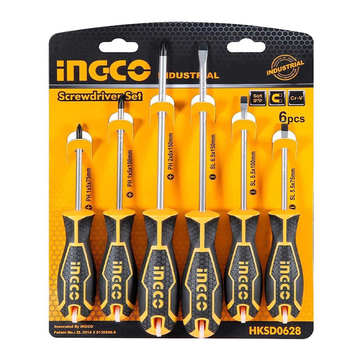 Set di 6 cacciaviti di precisione, in acciaio Cr-V, kit di strumenti di riparazione fai da te per computer portatile, occhiali, orologi, elettronica, Ingco