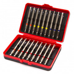 Set di inserti lunghi Torx per cacciavite inserti attacco esagonale, set di punte per avvitatore lunghi professionali, set inserti cacciavite, 18 pezzi, Hbm Olanda