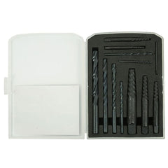 Set di estrattori per viti svitate, rotte e danneggiate - argento - kit di rimozione con punte per trapano, estrattori, 12 pezzi