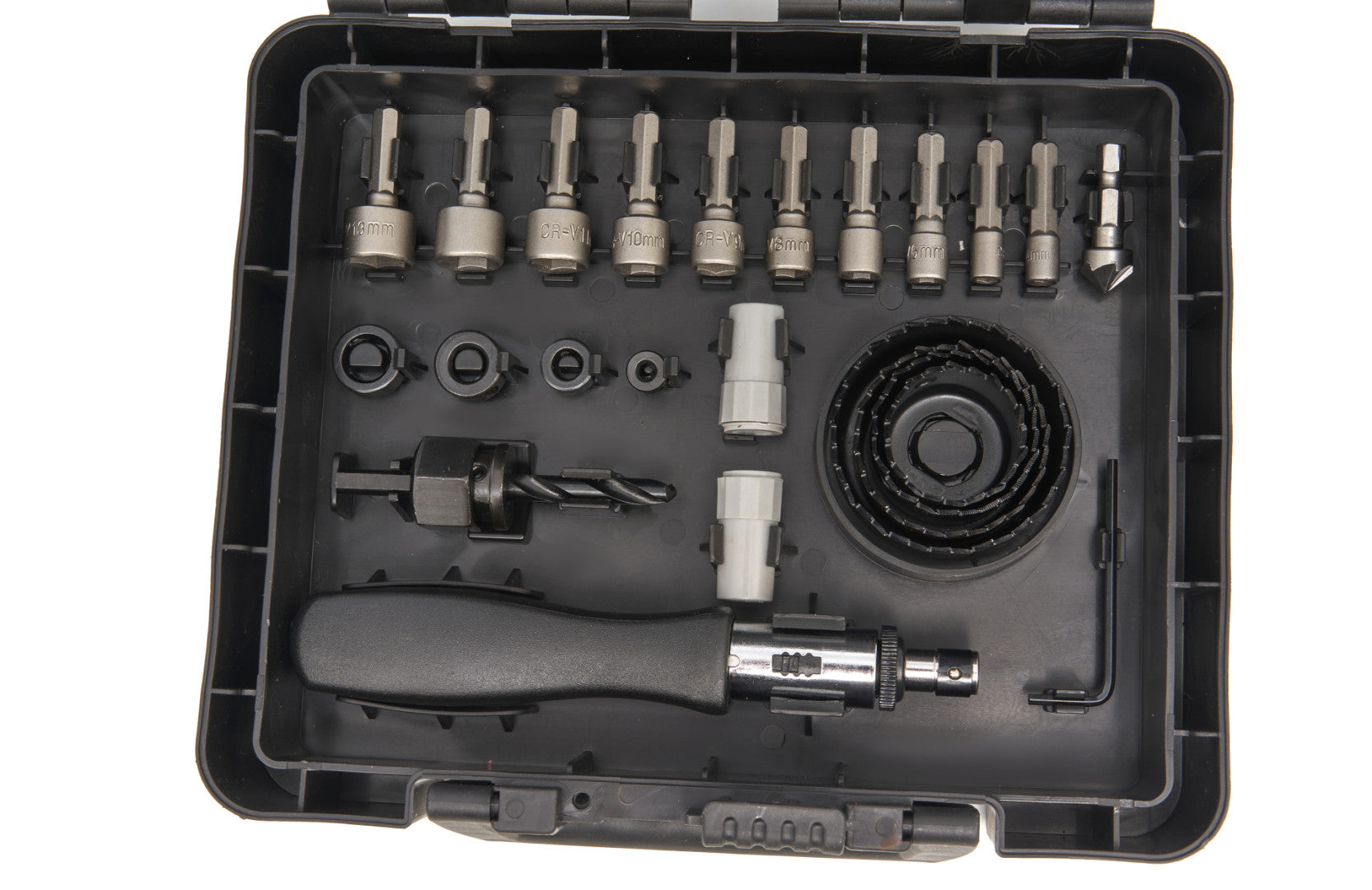 Set punte e bit per legno, pietra e metallo, accessori per utensili di foratura e avvitamento, 204 pezzi HBM