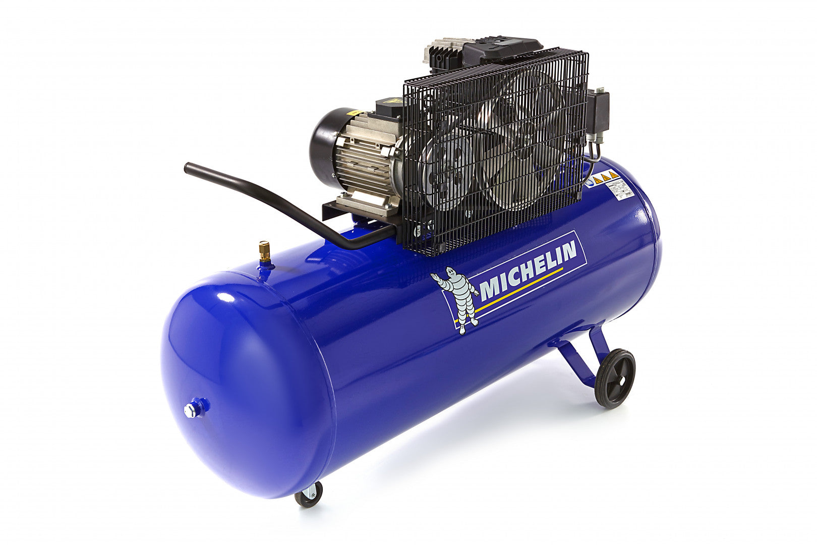 Compressore d'aria professionale Michelin 200 L, 3 HP, 230 V, prodotto FIAC Italy.