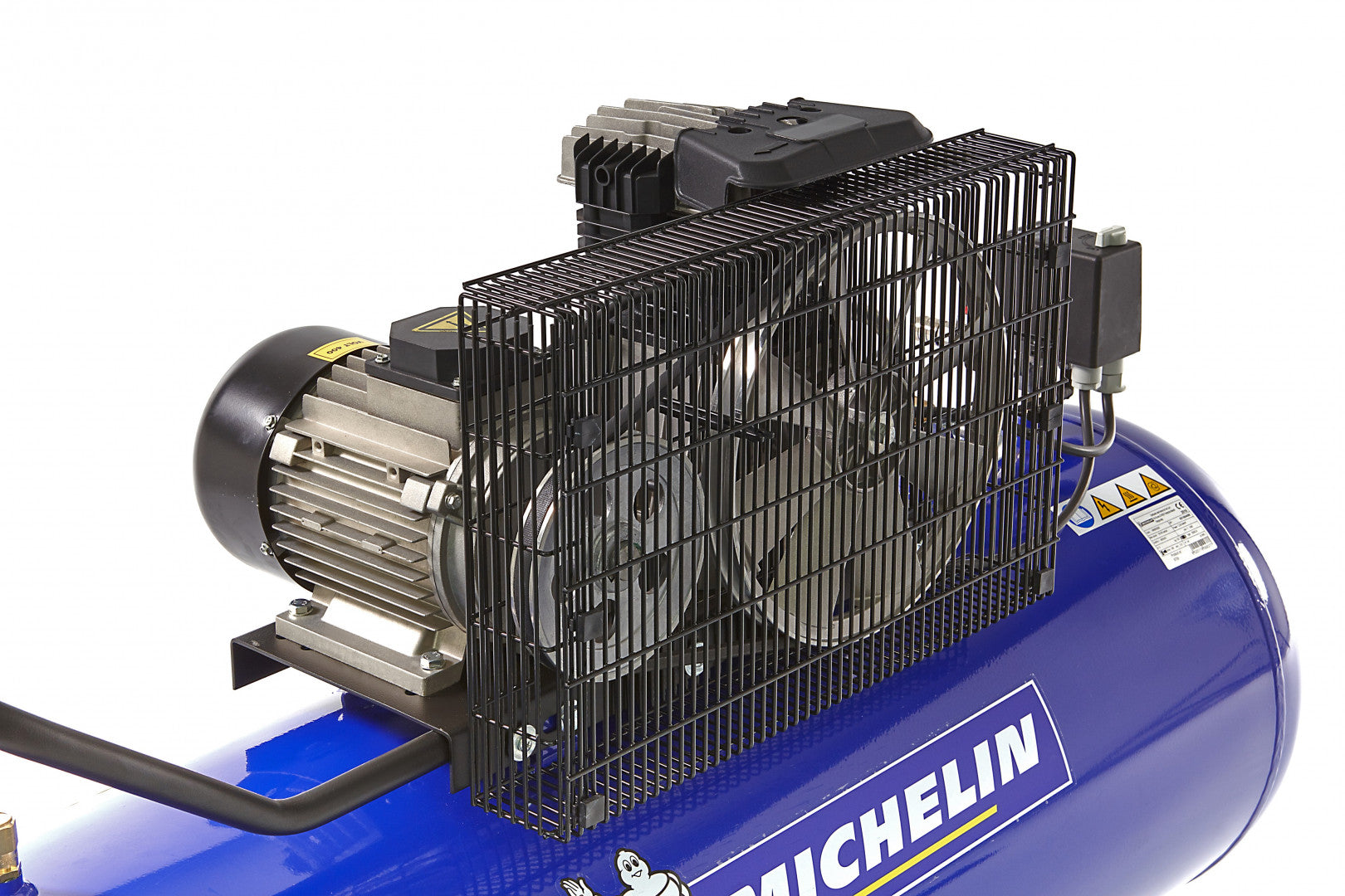 Compressore d'aria professionale Michelin 200 L, 3 HP, 230 V, prodotto FIAC Italy.