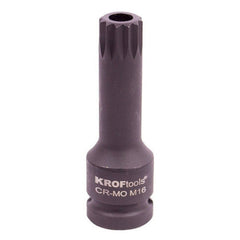 Chiave a bussola multidente spline a impatto profondo-a percussione, 16 mm con attacco 1/2