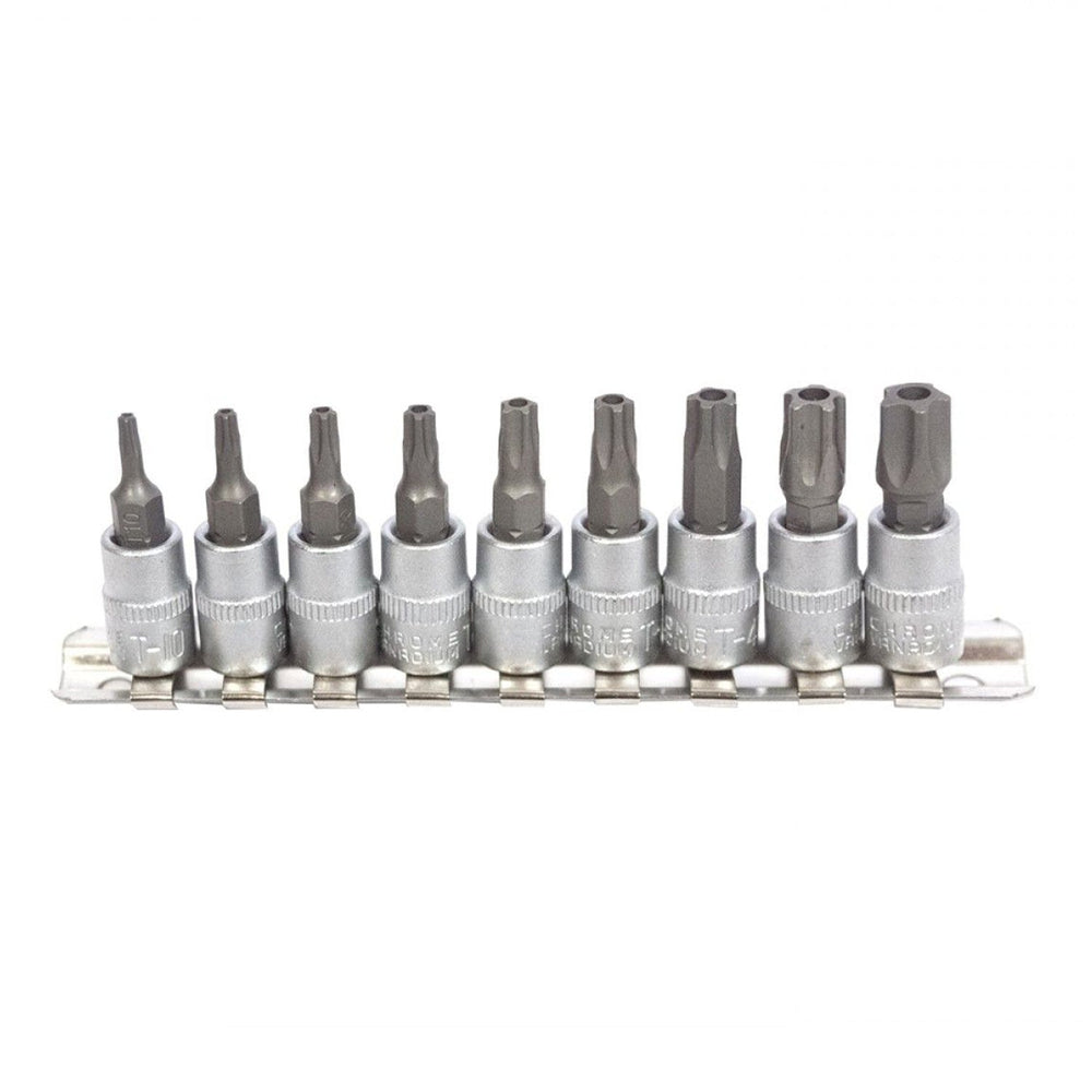 Set-kit inserti Torx da 1/4" T10-T50 9 pezzi Kroftools
