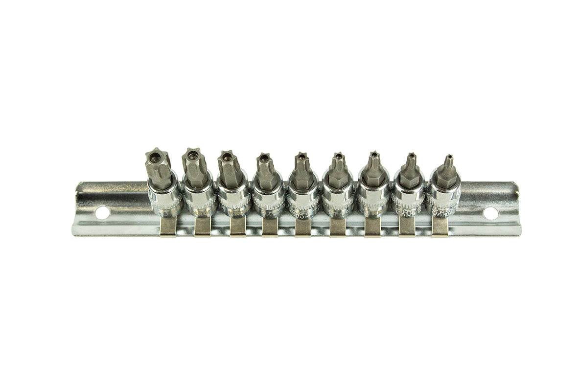 Chiavi Torx 1/4" per avvitatore a batteria, set di 9 chiavi a bussola, chiave dinamometrica, inserti per avvitatore e chiavi a cricchetto, T10-T50 Kroftools