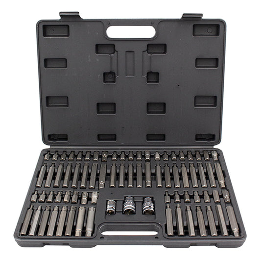 Set da 75 pezzi di punte e bit (bit di avvitamento duri, Cr-V), 10 mm Kroftools