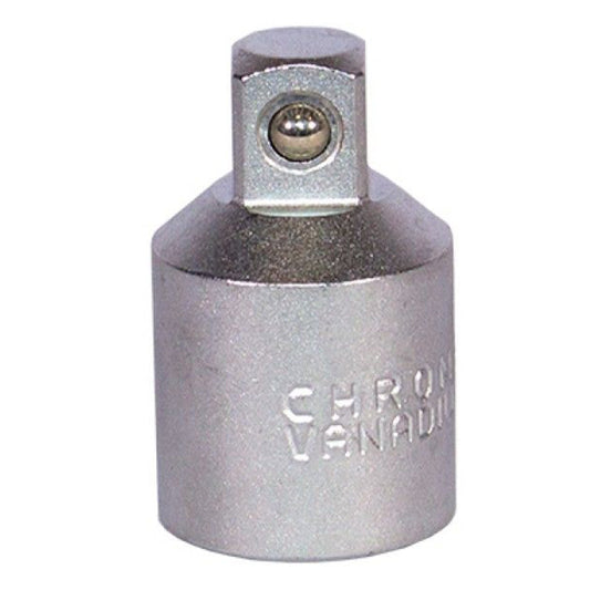 Adattatore per chiave a bussola attacco quadro interno femmina 1/2" quadro esterno maschio 3/8" acciaio cromato Kroftools