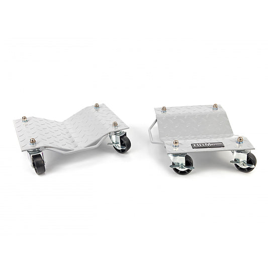 Carrello sposta auto moto sottoruote, 2 pezzi carico max. 675 kg, pedana carrello sposta auto, ausilio di manovra posizionatore per veicoli ruote