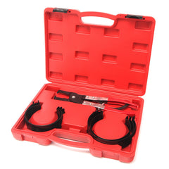 Set fasce elastiche di compressione con pinza per anello pistone 73-111 mm, set fasce elastiche di compressione con pinza per anello pistone