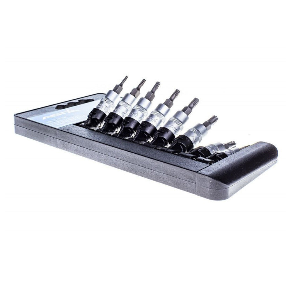Chiavi Torx 1/4" per avvitatore a batteria, chiavi a bussola, chiave dinamometrica, inserti per avvitatore e chiavi a cricchetto, T8-T40 8 pezzi